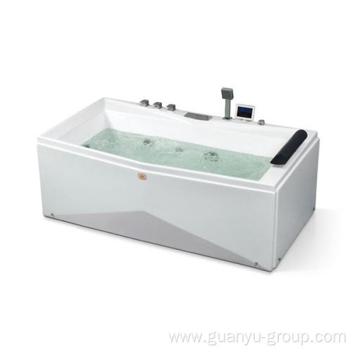 Luxury Single Whirlpool With TV Massage Bathtub